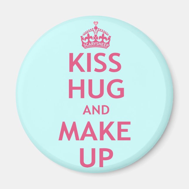 Kiss Hug and Make Up Magnet (Front)