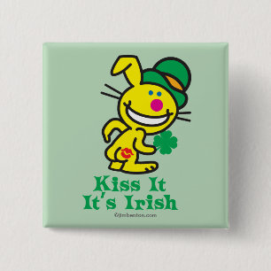 Kiss It 2 Inch Square Button