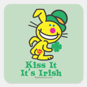 Kiss It Square Sticker