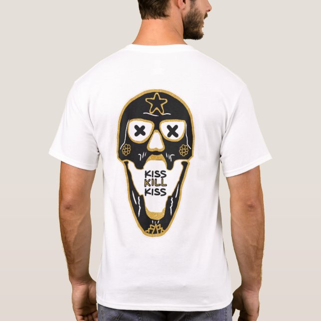 Kiss Kill Kiss - T-shirt de poche avant et arrière (Dos)