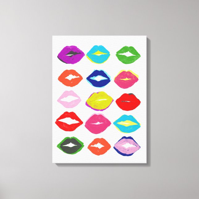 Kiss Kiss Canvas Print (Front)