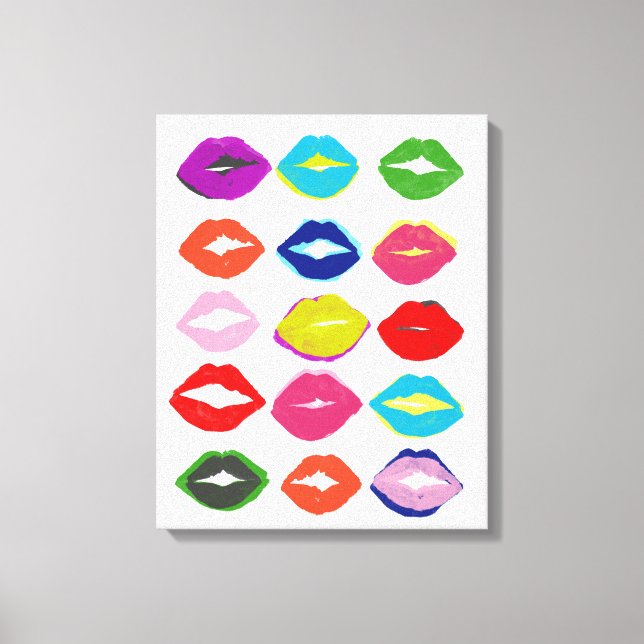 Kiss Kiss Canvas Print (Front)