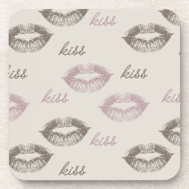 Kiss Lips Coaster (Front)