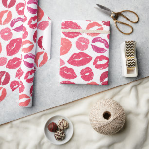 Kiss Lips Love Wrapping Paper