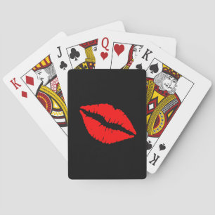 Kiss Lips Playing Cards - Custom Colours