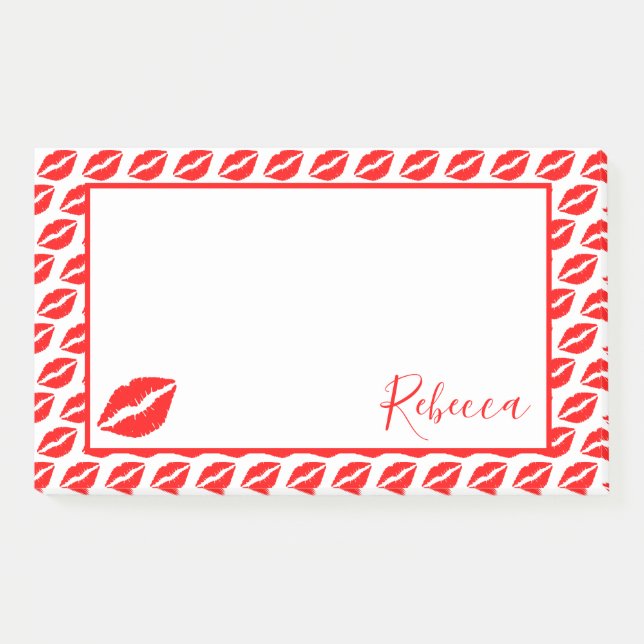 Kiss Lips Post-it Notes (Front)