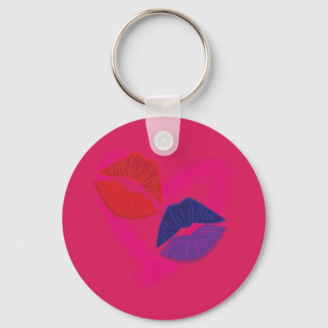 Kiss Marks Keychain (Front)