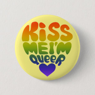 kiss me 2 inch round button