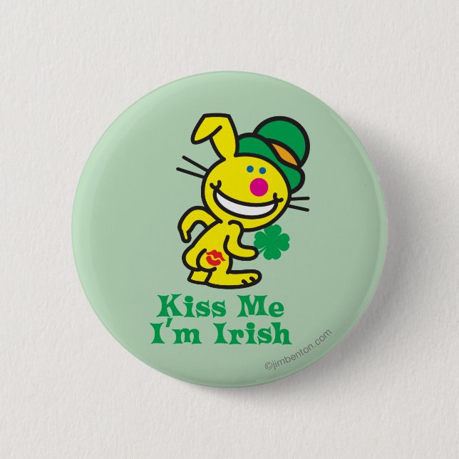 Kiss Me 2 Inch Round Button (Front)