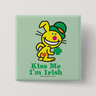 Kiss Me 2 Inch Square Button