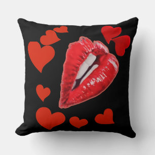 Kiss me a Lot Throw Pillow