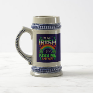 kiss me anyway irish humour design-63942 beer stein