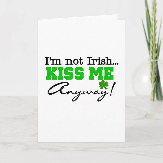 Kiss Me Anyway T-shirts and Gifts Holiday Card (Front)