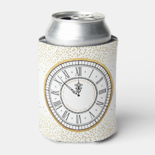 Kiss Me at Midnight New Years Clock  Can Cooler