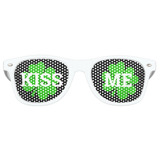 KISS ME Clover retro Shades / Fun Party Lunettes d (Devant)