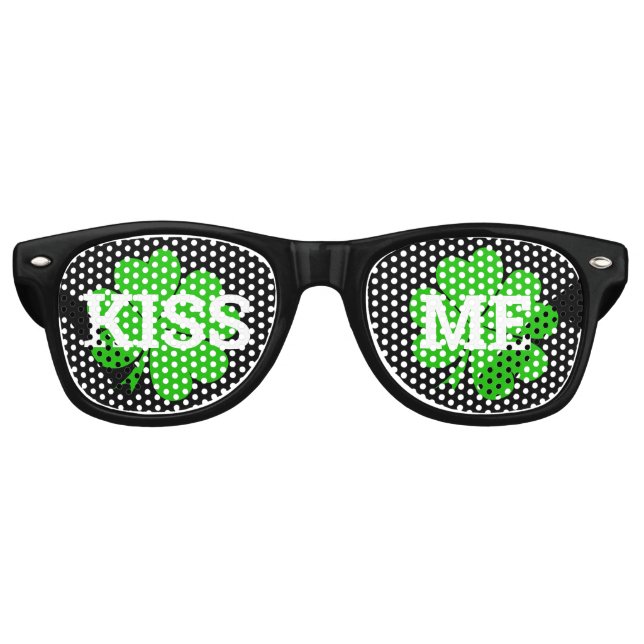 KISS ME Clover retro Shades / Fun Party Lunettes d (Devant)