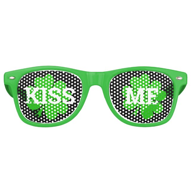 KISS ME Clover retro Shades / Fun Party Lunettes d (Devant)