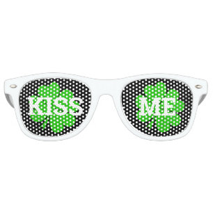 KISS ME Clover retro Shades / Fun Party Sunglasses