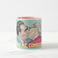 Kiss me comrade - Brezhnev kissing Honecker