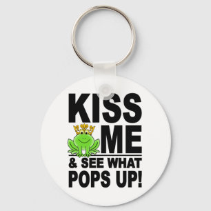 KISS ME Frog key chain