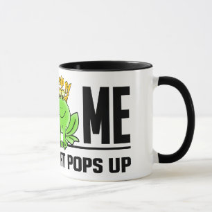 KISS ME Frog mug - choose style & colour