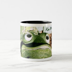 Kiss Me Frog Two-Tone Coffee Mug