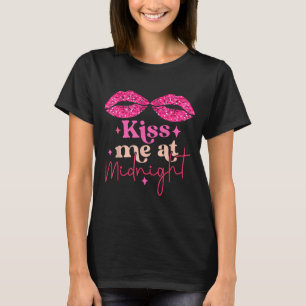 Kiss Me Funny Matching Couples Midnight _1 T-Shirt