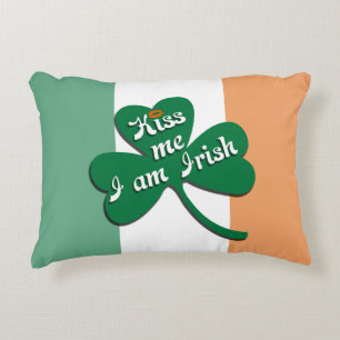 Kiss me I am Irish Decorative Pillow