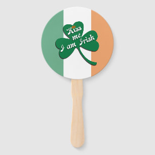 Kiss me I am Irish Hand Fan