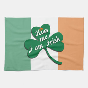 Kiss me I am Irish Kitchen Towel