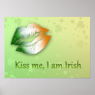 Kiss Me I am Irish - Poster Print