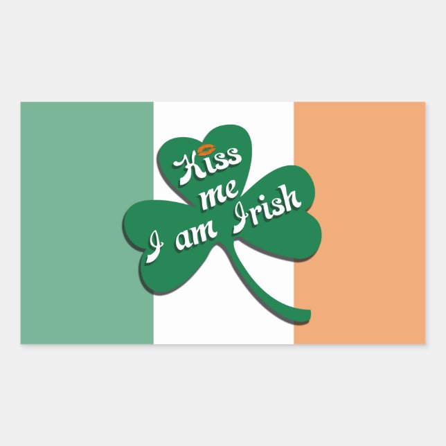 Kiss me I am Irish Sticker (Front)