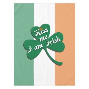 Kiss me I am Irish Tablecloth