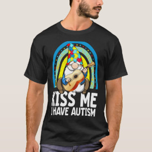 Kiss Me I Have Autism Rainbow Autism Awareness Kid T-Shirt