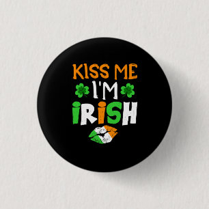 Kiss me i_m irish 1 inch round button