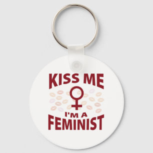 Kiss Me I'm A Feminist Keychain