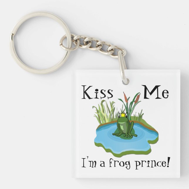 Kiss Me I'm a Frog Prince Key Chain (Front)