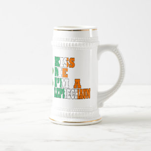 Kiss me I'm a leprechaun Beer Stein