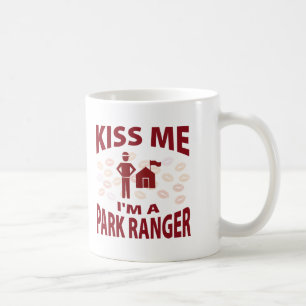 Kiss Me I'm A Park Ranger Coffee Mug