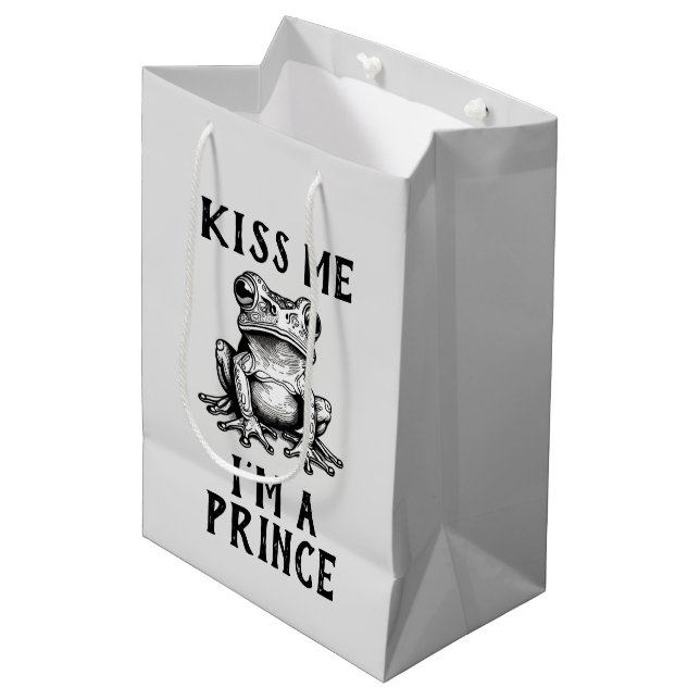 Kiss Me I'm A Prince Cadeau Sac (Devant Angle)