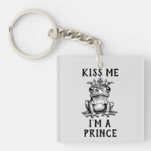 Kiss Me I'm A Prince Keychain