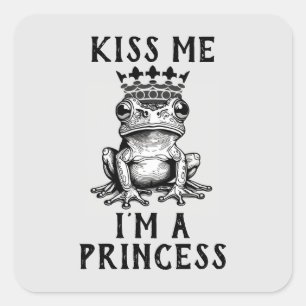 Kiss Me I'm A Princess Sticker