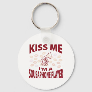 Kiss Me I'm A Sousaphone Player Keychain