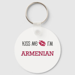 Kiss Me I'm ARMENIAN Keychain
