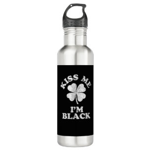 Kiss Me I'm Black T-Shirt 710 Ml Water Bottle