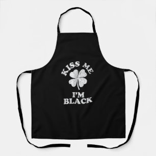 Kiss Me I'm Black T-Shirt Apron