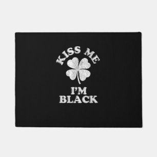 Kiss Me I'm Black T-Shirt Doormat