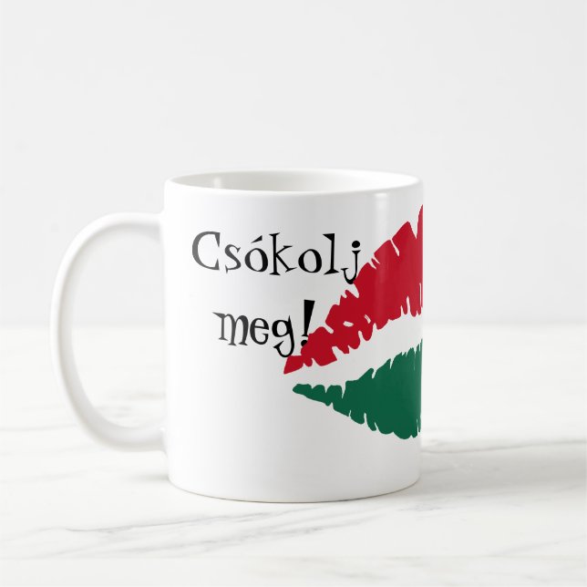 Kiss me! I'm Hungarian! Mug (Left)