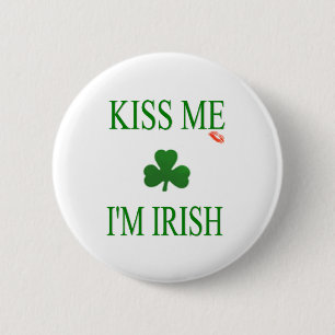 Kiss Me Im Irish 2 Inch Round Button