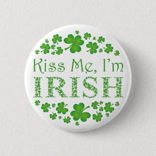 Kiss Me I'm Irish 2 Inch Round Button